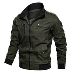 Men's Outerwear with Streamlined Bomber Jacket and Stand Collar - Image 5