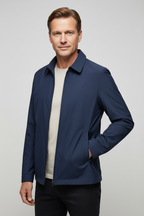 Men's Outerwear with Streamlined Harrington Jacket and Collared Zip-Up - Image 6