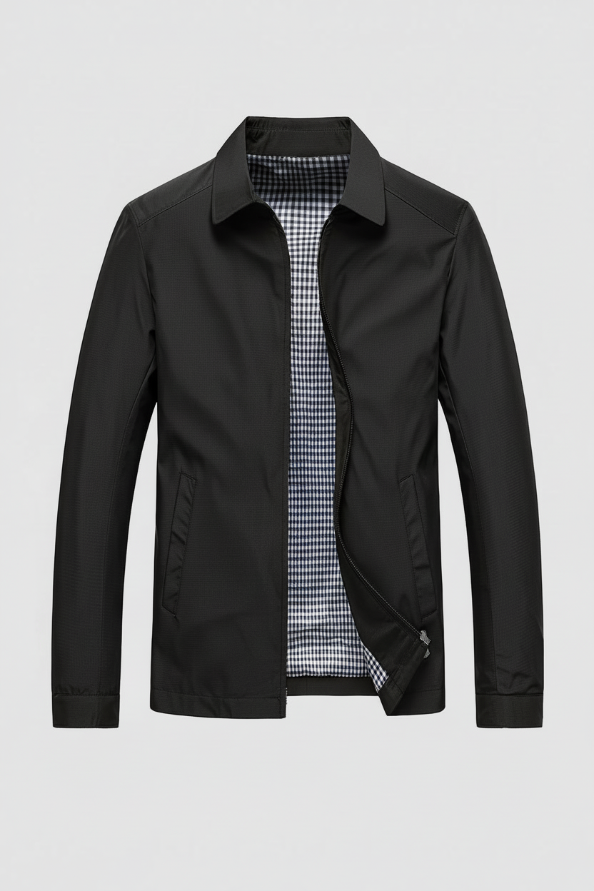 Men's Outerwear with Streamlined Harrington Jacket and Collared Zip-Up - Image 8