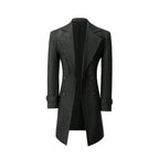 Men's Outerwear with Streamlined Long Coat and Double-Breasted Front - Image 20