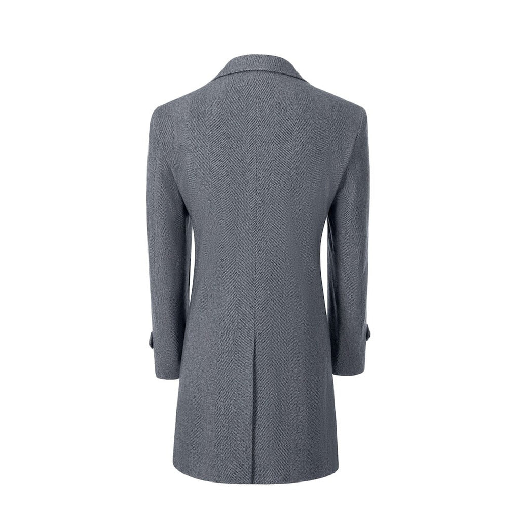 Men's Outerwear with Streamlined Long Coat and Double-Breasted Front - Image 75