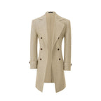 Men's Outerwear with Streamlined Long Coat and Double-Breasted Front - Image 104