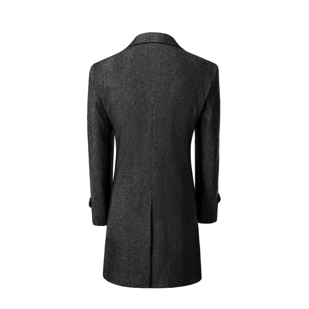 Men's Outerwear with Streamlined Long Coat and Double-Breasted Front - Image 21