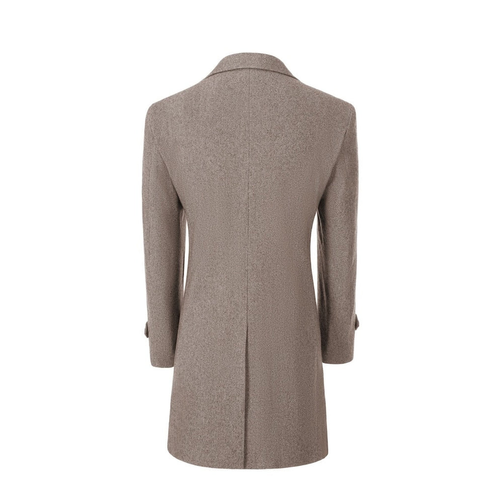 Men's Outerwear with Streamlined Long Coat and Double-Breasted Front - Image 9