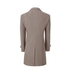 Men's Outerwear with Streamlined Long Coat and Double-Breasted Front - Image 9