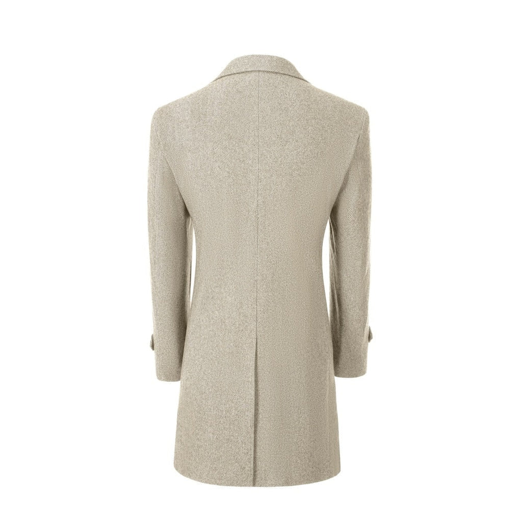 Men's Outerwear with Streamlined Long Coat and Double-Breasted Front - Image 39
