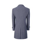 Men's Outerwear with Streamlined Long Coat and Double-Breasted Front - Image 27