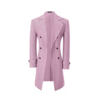 Men's Outerwear with Streamlined Long Coat and Double-Breasted Front - Image 80