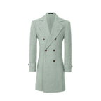 Men's Outerwear with Streamlined Long Coat and Double-Breasted Front - Image 60