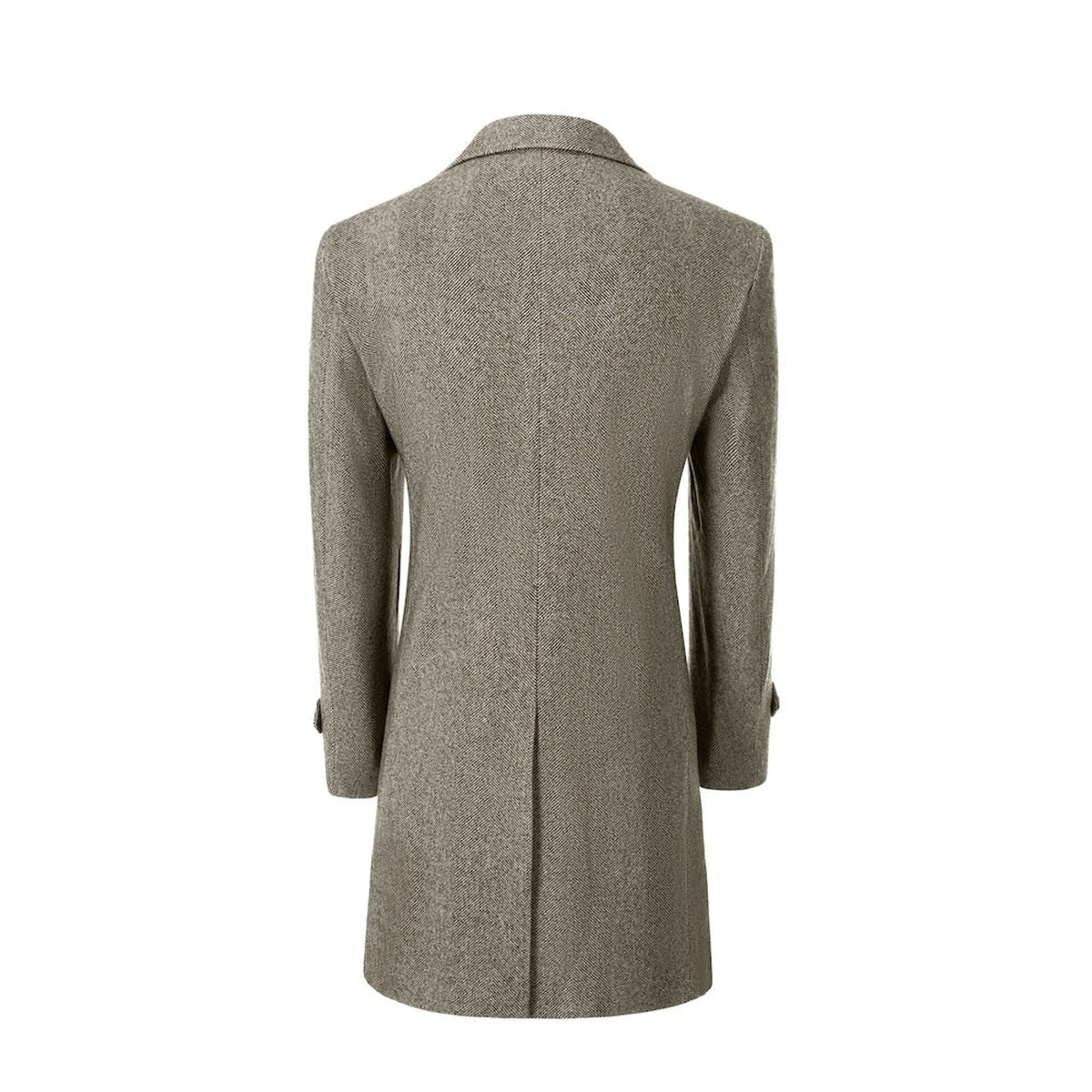 Men's Outerwear with Streamlined Long Coat and Double-Breasted Front - Image 33
