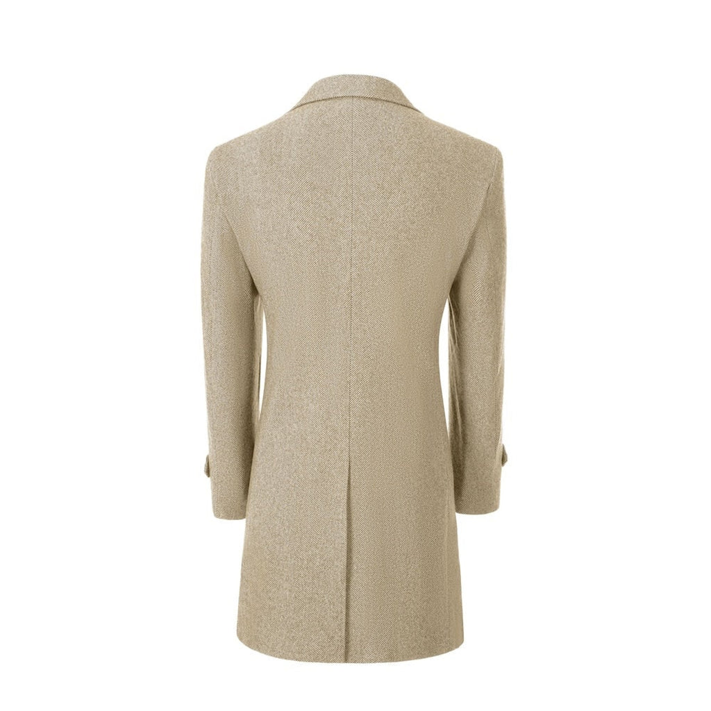 Men's Outerwear with Streamlined Long Coat and Double-Breasted Front - Image 105