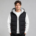 Men's Padded Gilet With Hood And Pockets - Image 1