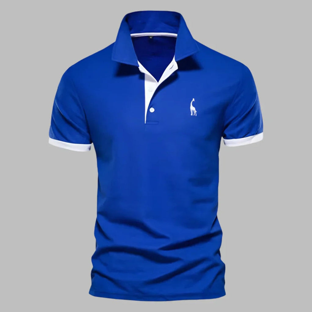 Men's Polo Shirt with Streamlined Tailored Fit and Button Placket - Image 5
