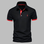 Men's Polo Shirt with Streamlined Tailored Fit and Button Placket - Image 2