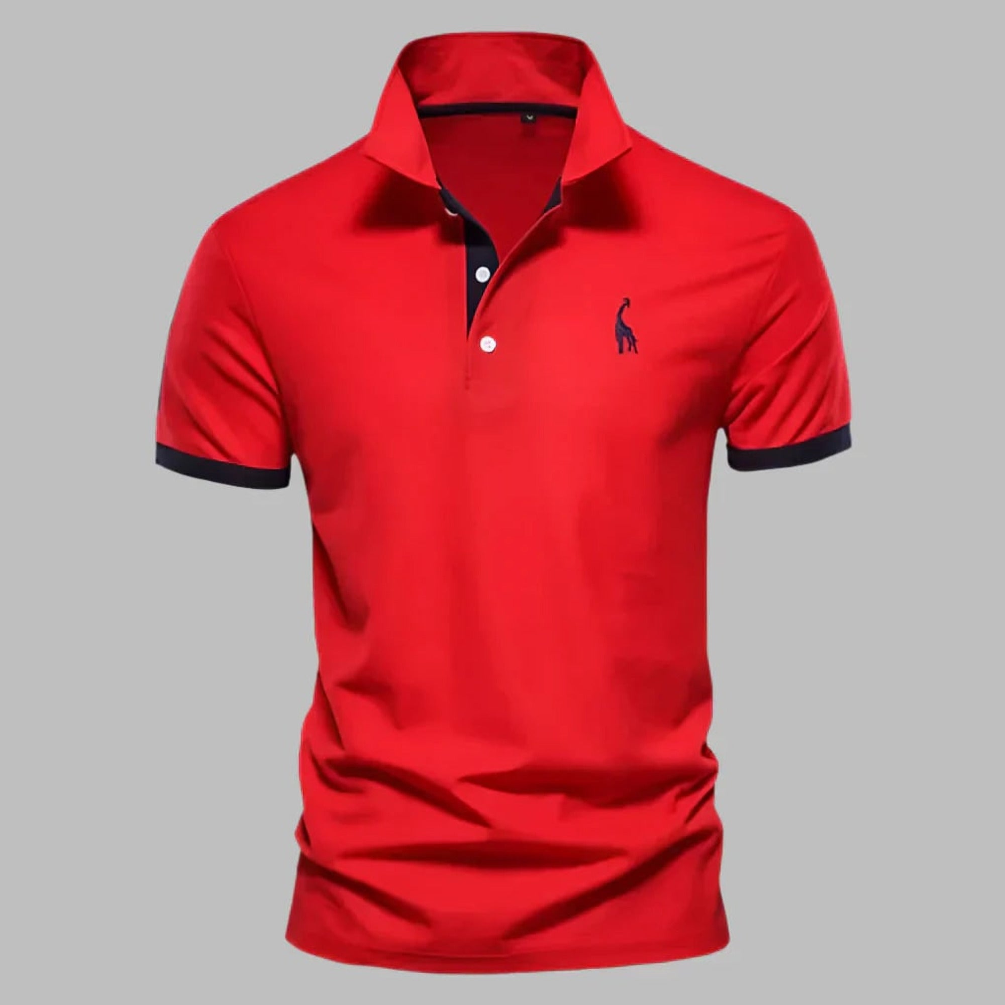 Men's Polo Shirt with Streamlined Tailored Fit and Button Placket - Image 4