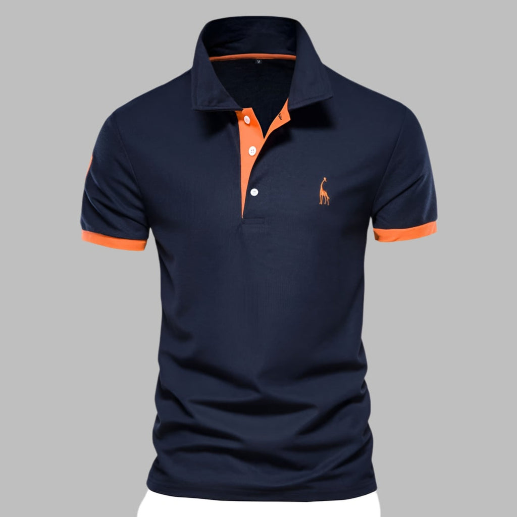 Men's Polo Shirt with Streamlined Tailored Fit and Button Placket - Image 8