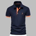 Men's Polo Shirt with Streamlined Tailored Fit and Button Placket - Image 8