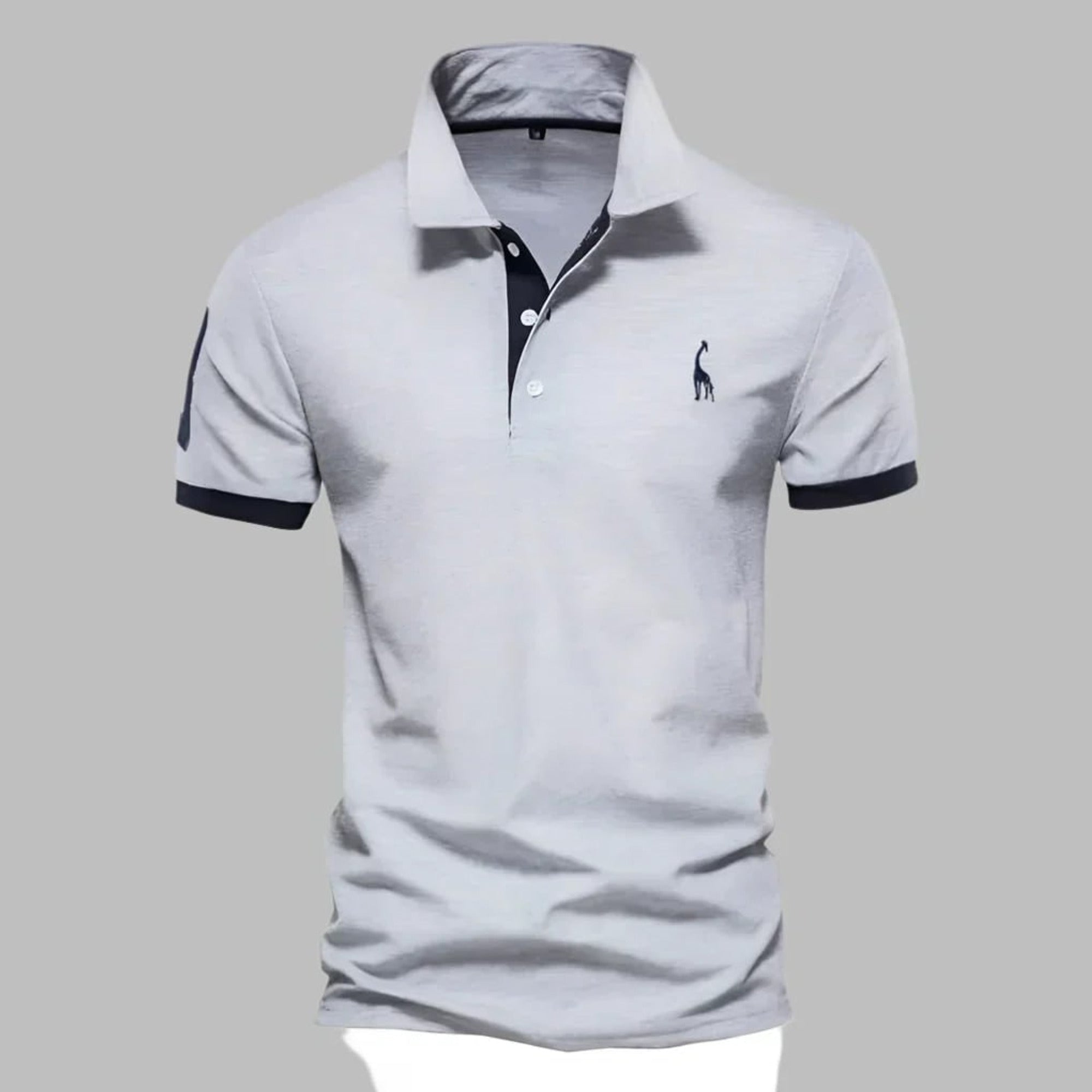 Men's Polo Shirt with Streamlined Tailored Fit and Button Placket - Image 7