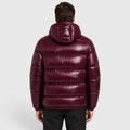 Men's Puffer Jacket with Insulated Hooded Design and Elasticated Cuffs - Image 2