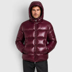 Men's Puffer Jacket with Insulated Hooded Design and Elasticated Cuffs - Image 4