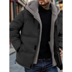 Men's Puffer Jacket with Secure Street Style and Hooded - Image 1