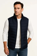 Men's Puffer Vest with Warm Sleeveless Jacket and Stand Collar - Image 1