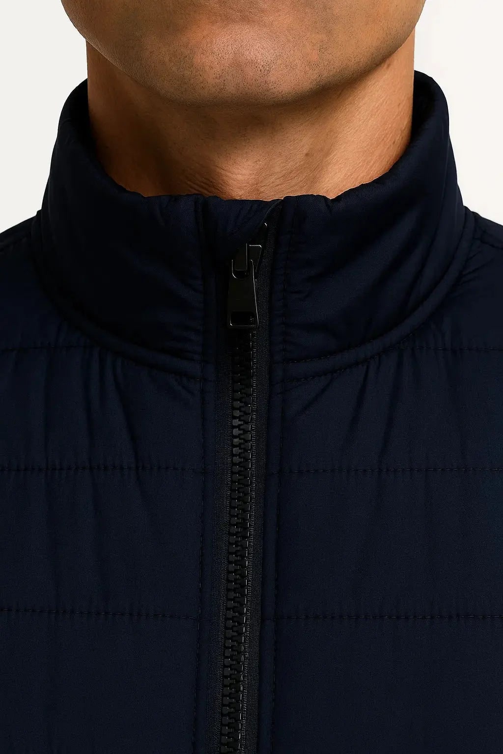 Men's Puffer Vest with Warm Sleeveless Jacket and Stand Collar - Image 3