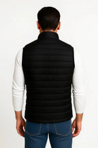Men's Puffer Vest with Warm Sleeveless Jacket and Stand Collar - Image 5
