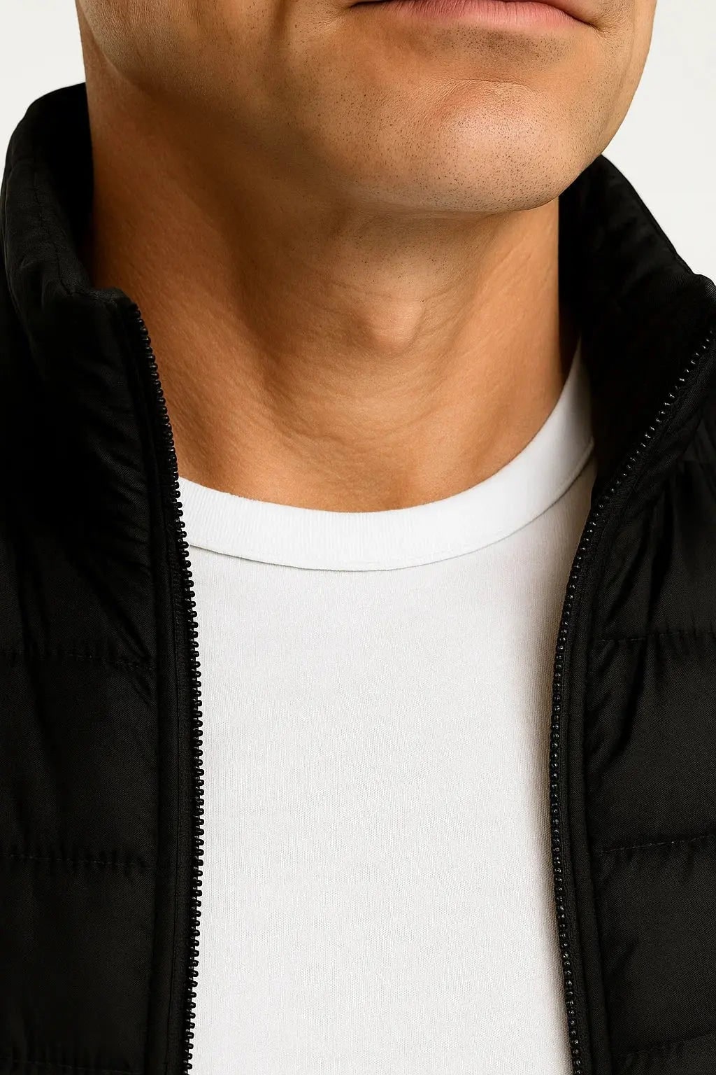 Men's Puffer Vest with Warm Sleeveless Jacket and Stand Collar - Image 6