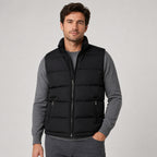 Men's Quilted Gilet Bodywarmer With Zip Front - Image 1