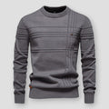 Men's Sweater with Relaxed Round Neck and Classic Fit - Image 1