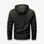 Men's Waterproof Hooded Jacket with Adjustable -Lined Fit and Zip Pockets - Image 8