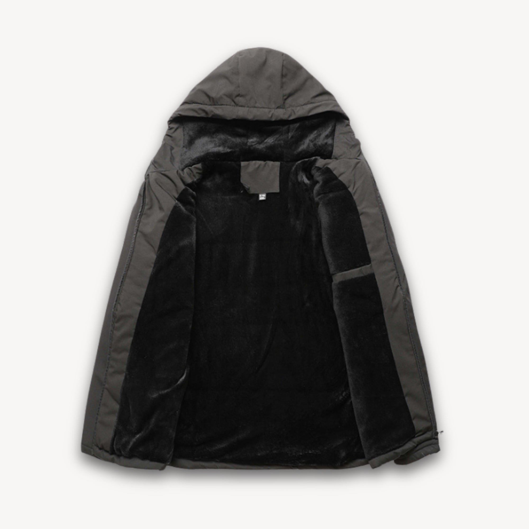 Men's Waterproof Hooded Jacket with Adjustable -Lined Fit and Zip Pockets - Image 9