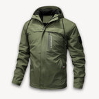 Men's Waterproof Hooded Jacket with Adjustable -Lined Fit and Zip Pockets - Image 5