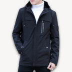 Men's Waterproof Hooded Jacket with Adjustable -Lined Fit and Zip Pockets - Image 6