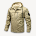 Men's Waterproof Hooded Jacket with Adjustable -Lined Fit and Zip Pockets - Image 4