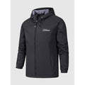 Men's Waterproof Jacket Relaxed Windbreaker Full-Zip Hooded - Image 1