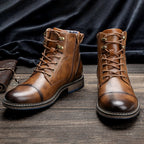 Men's Winter Boots with Zippered Utility Ankle and Lace-Up - Image 2