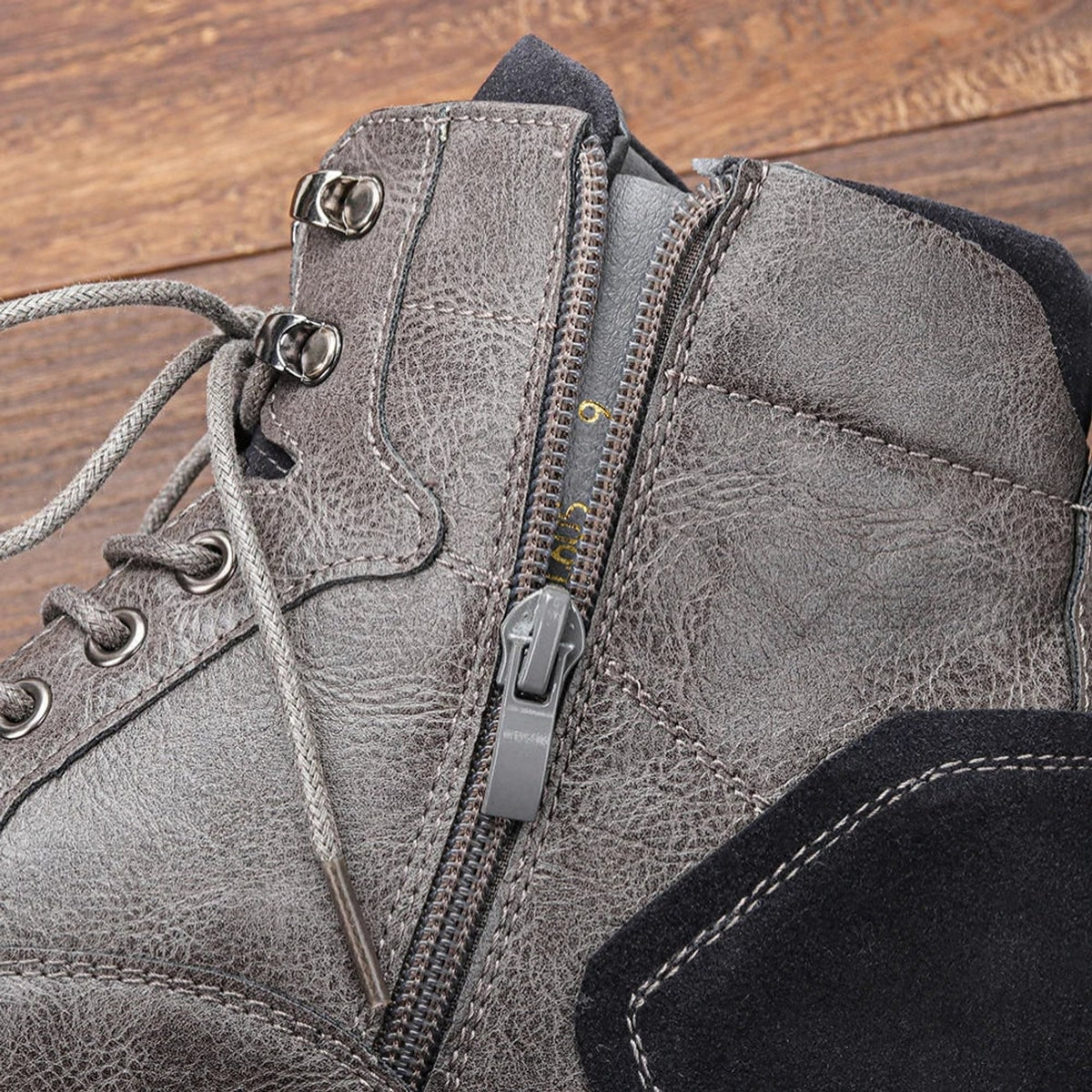 Men's Winter Boots with Zippered Utility Ankle and Lace-Up - Image 8