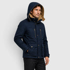 Men's Winter Jacket With Detachable Hood And Multi-Pocket Design - Image 6