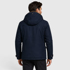 Men's Winter Jacket With Detachable Hood And Multi-Pocket Design - Image 7