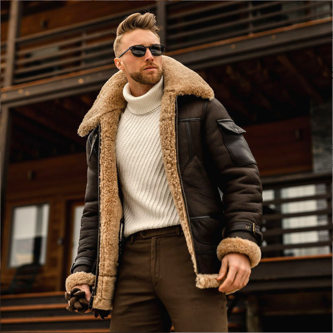Men's Winter Jacket with Warm Fleece Lining and Detachable Hood - Image 2