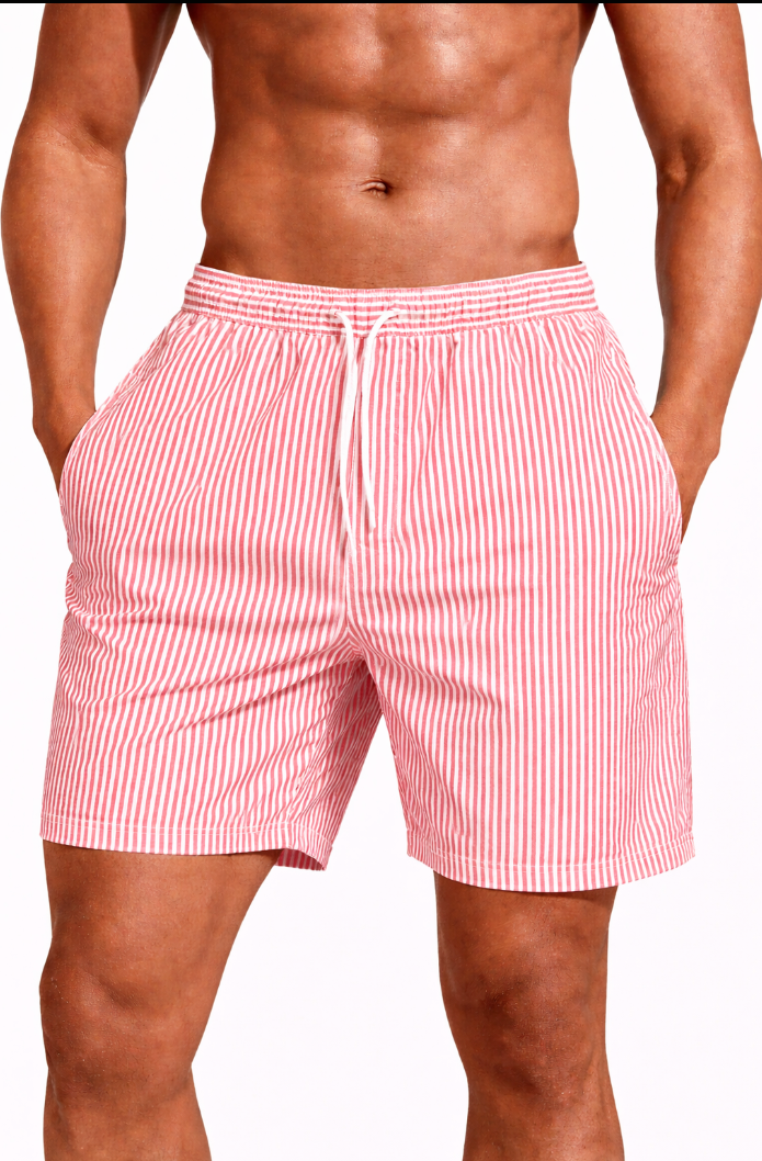 NOVA | Men’s Quick Dry Swim Shorts – Lightweight Beach Shorts with Elastic Waist