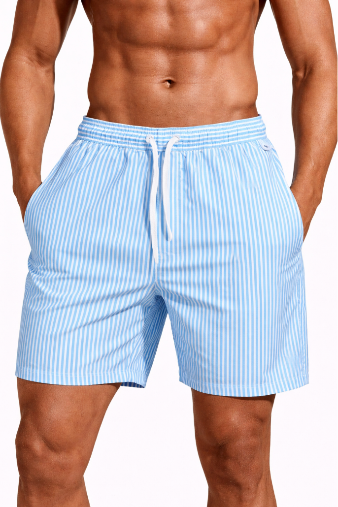 NOVA | Men’s Quick Dry Swim Shorts – Lightweight Beach Shorts with Elastic Waist