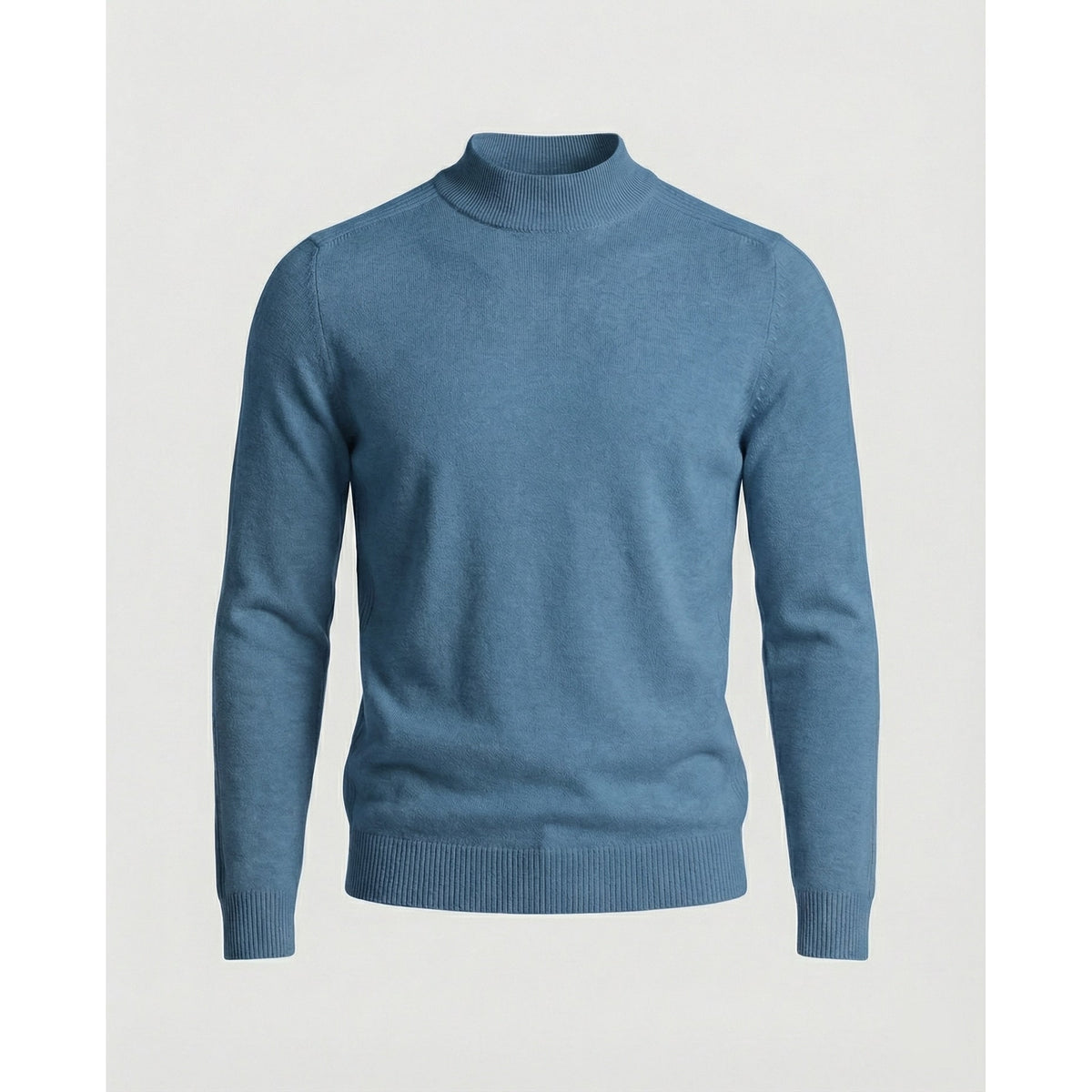 Merino Wool Turtleneck Sweater with Temperature Control Knit and Collar - Image 10