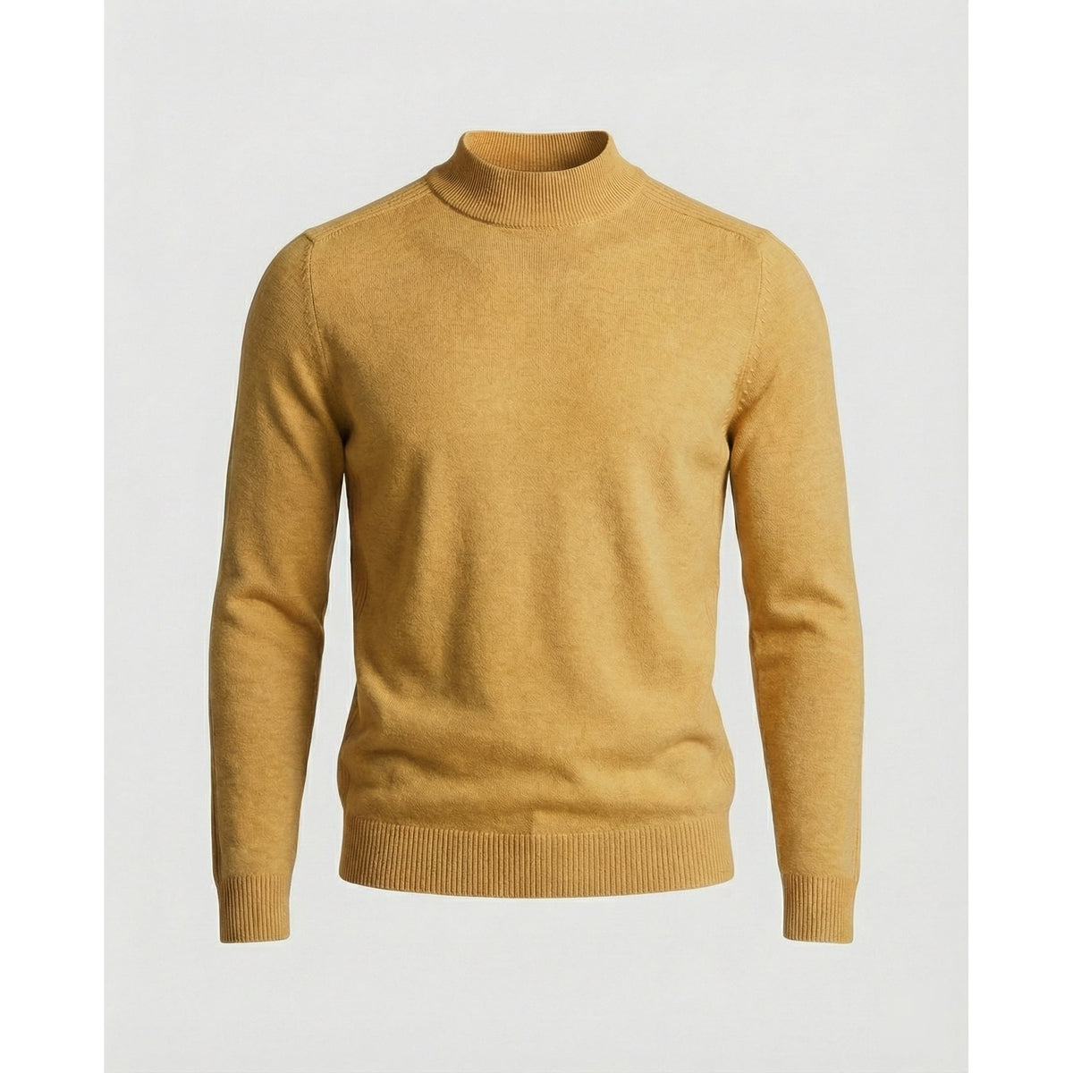 Merino Wool Turtleneck Sweater with Temperature Control Knit and Collar - Image 3