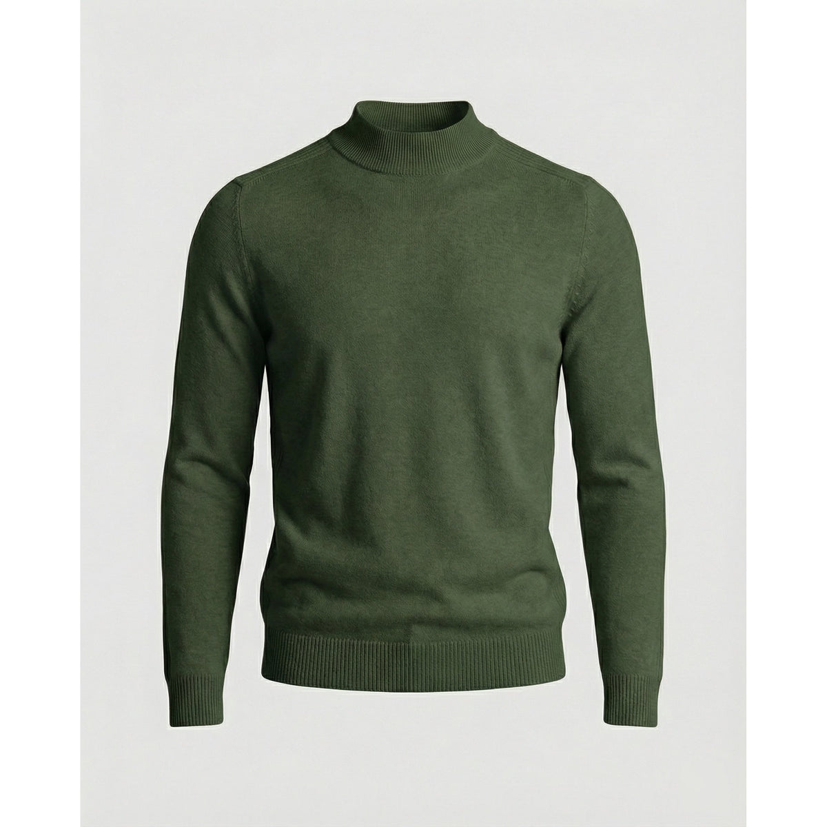 Merino Wool Turtleneck Sweater with Temperature Control Knit and Collar - Image 4