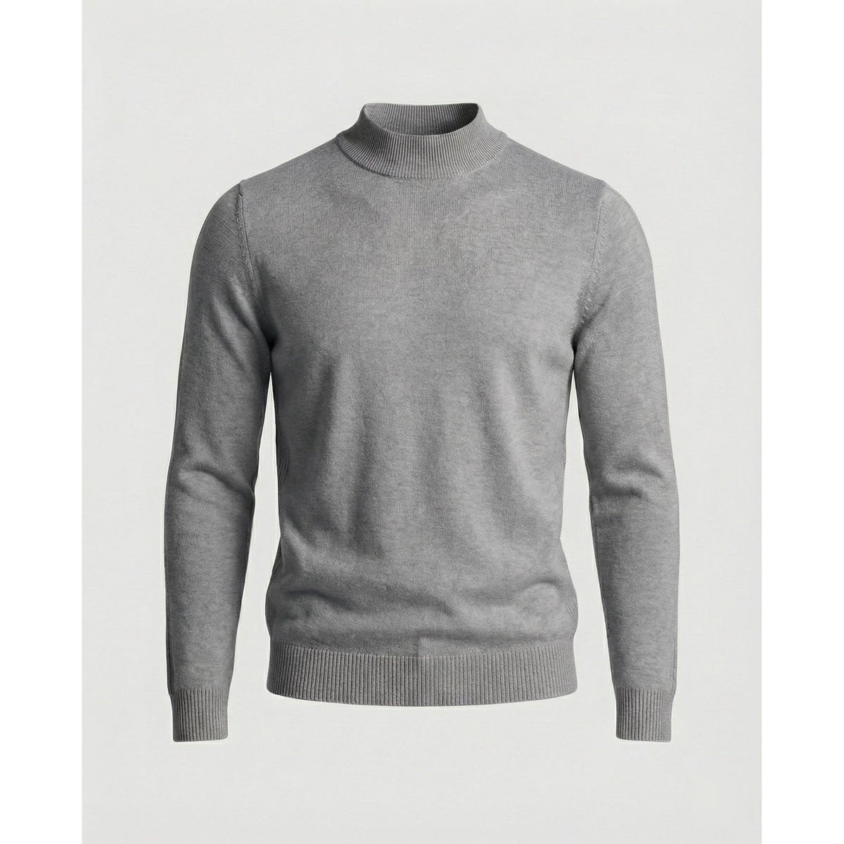Merino Wool Turtleneck Sweater with Temperature Control Knit and Collar - Image 5