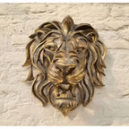Metal Lion Head Wall Decoration Elegant And Strong For Indoor And Outdoor Use - Image 2