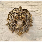 Metal Lion Head Wall Decoration Elegant And Strong For Indoor And Outdoor Use - Image 3